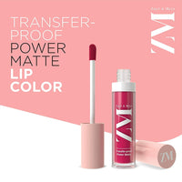 ZM Zayn & Myza Transfer-Proof Power Matte Finish Lip Colour I Smudge Proof & Water Resistant I Light Weight & Extremely Smooth Formula I Vegan - Full Fuchsia, 6 ml