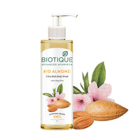 Biotique Basil & Parsley Body Wash, Transparent, 200 ml And Biotique Almond Oil Ultra Rich Body Wash, Botanical Extracts, 200 ml And Biotique Apricot Body Wash, Transparent, 200 ml