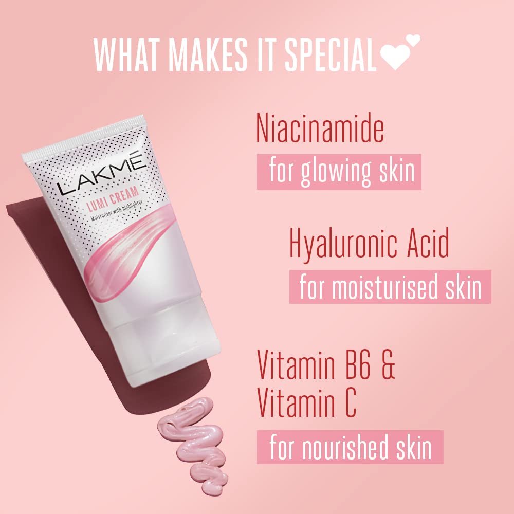 LAKMÉ Lumi Skin Cream Dew Rose 60G (Pack of 2)