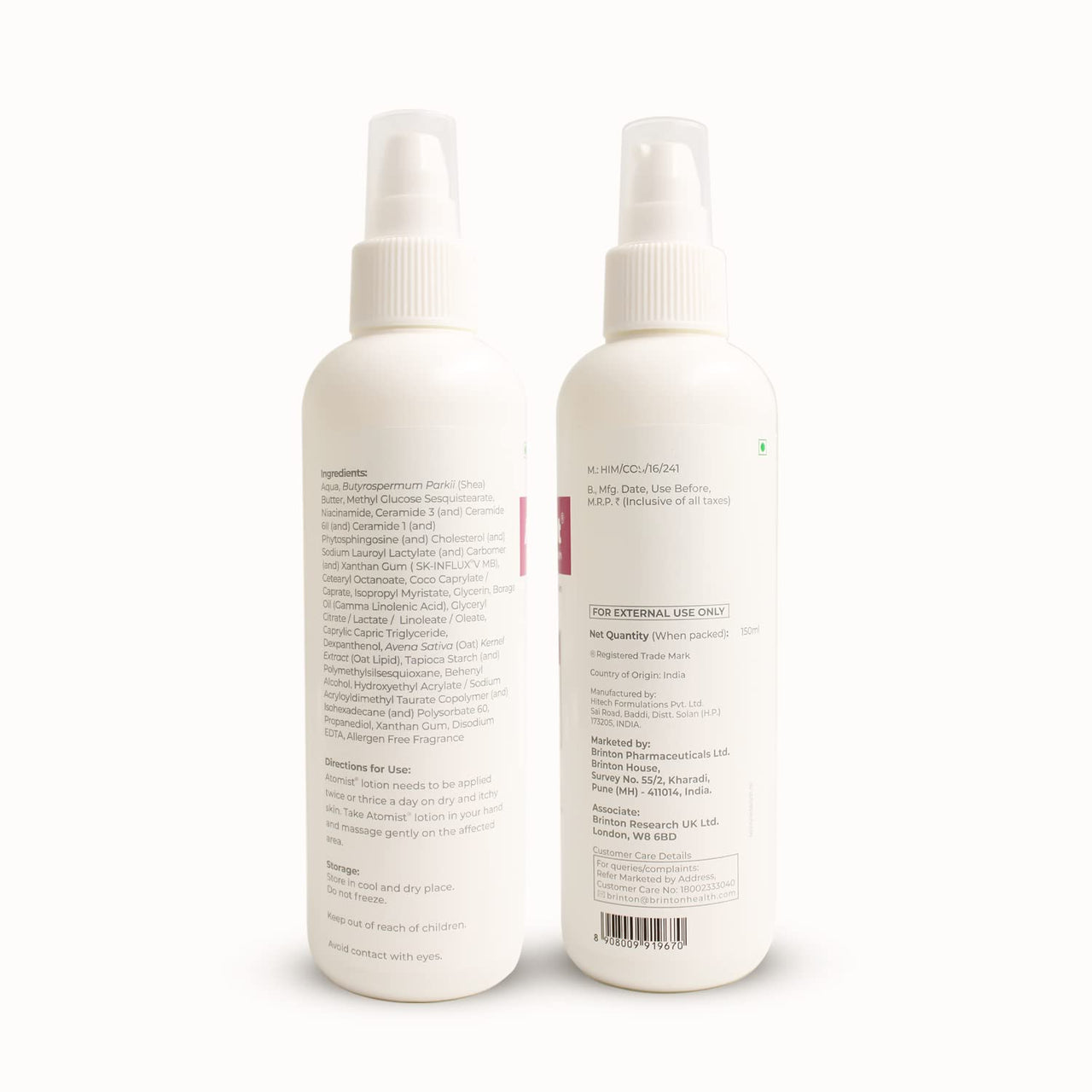 Brinton Atomist Lotion, 150 gm x Pack of 2