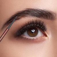 Charmacy Milano Ultra Defining Eyebrow Pencil (Black) - 0.1G, Natural Brows, Built in Spoolie Brush, Dual Function, Sweat Resistant, Eyebrow Expert, Vegan, Cruelty Free, Non-Toxic