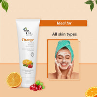Fixderma Orange Face Wash with Vitamin E & Bearberry | Tan Removal Face Wash | Face Wash & Face Cleanser | Face Wash for Oily Skin (All Type Skin) | Face Wash for Women & Men - 75g