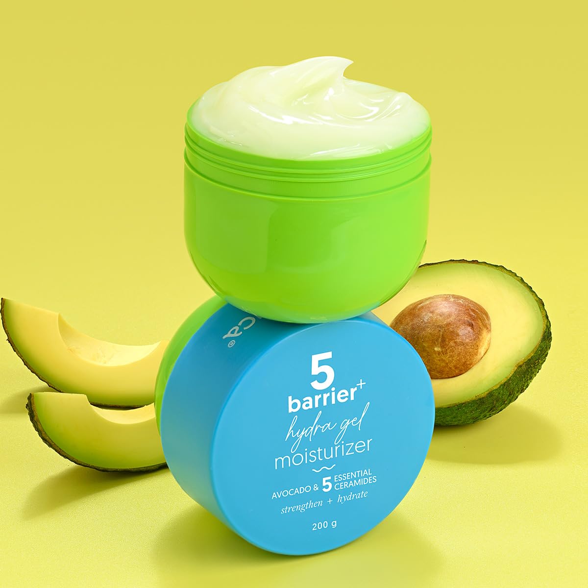 Aqualogica Barrier+ Hydra Gel Moisturizer with 5 Ceramides & Avocado | 24-Hour Intense Hydration | Weightless Water-Like Gel Texture | Non Sticky & Quick Absorbing for Healthy Skin Barrier | 200 g