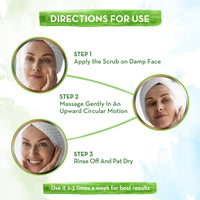 Mamaearth Rice Face Scrub for Glowing Skin, With Rice Water & Niacinamide for Glass Skin - 100 g