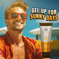 The Man Company Oil-Free Sunscreen SPF50 PA+++ For Men- 50gm | Sunscreen Gel for Oily, Combination & Normal Skin | Broad Spectrum UV A/B Protection | No White Cast | Non-Greasy & Lightweight