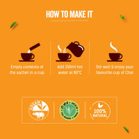 Chaayos Instant Tea Premix - Regular Sugar - Masala Flavour (15 Sachets)