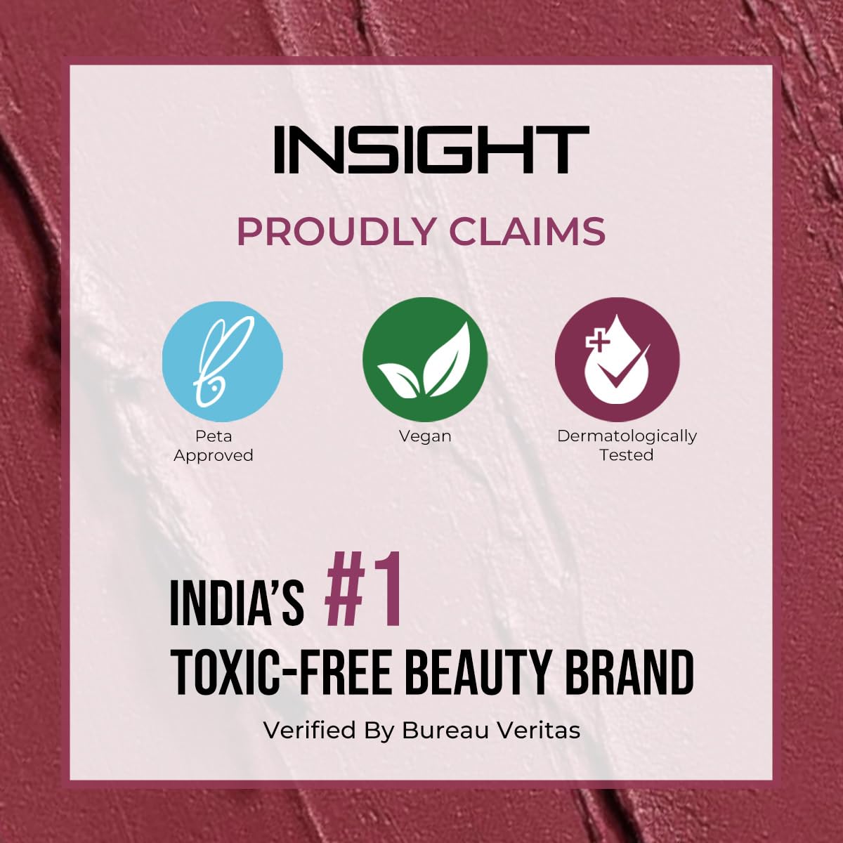 Insight Cosmetics Smudge Free Lip Mud|Ultra Matte Flawless Texture |smudge Proof |Water Proof |Long Lasting |Non Transferable |One Strock Application |Light Weight Formula,3.5 gm (Dewdrops, 3.5 gm)