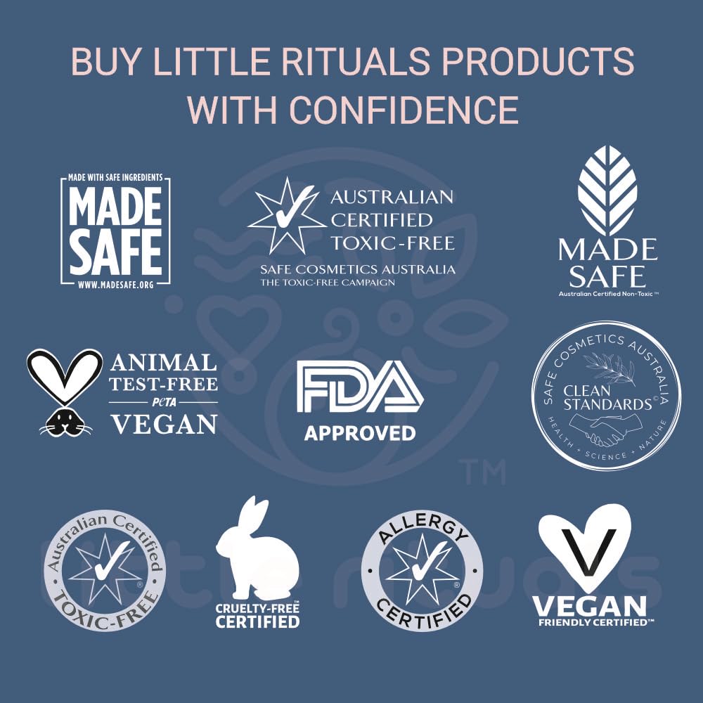 Little Rituals Organic Baby Massage & Hair Oil - Sweet Almond (Badam), Coconut, Black Sesame, Travel Pack, Wood Cold Pressed, Plant Actives, Dermatologist Tested by Pediatrics, Safe & Gentle, 30ml