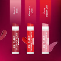 Elibliss Daily Skincare and Lip Care Combo | 20% Vitamin C Face Serum with Niacinamide and Hyaluronic 30ml | 3 in 1 Tinted Lip Balm Set with Beetroot Blush, Watermelon Crush and Cherry Blossom 15g