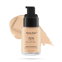 Seven Seas BB Gracefull Foundation | Aqua Nourishing for Face Makeup | Smooth Application | Full Coverage for Women (Nude-30ML)