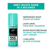 L’Oréal Paris Instant Root Concealer Spray, Ideal For Touching Up Grey Root Regrowth, Magic Retouch, 2 Dark Brown, 75Ml (Pack Of 2)