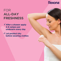 Rexona Powder Dry Underarm Floral Roll On Deodorant + Antiperspirant For Women|| 50 Ml+Rexona Powder Dry Underarm Roll On Deodorant + Antiperspirant For Women|| 50 Ml