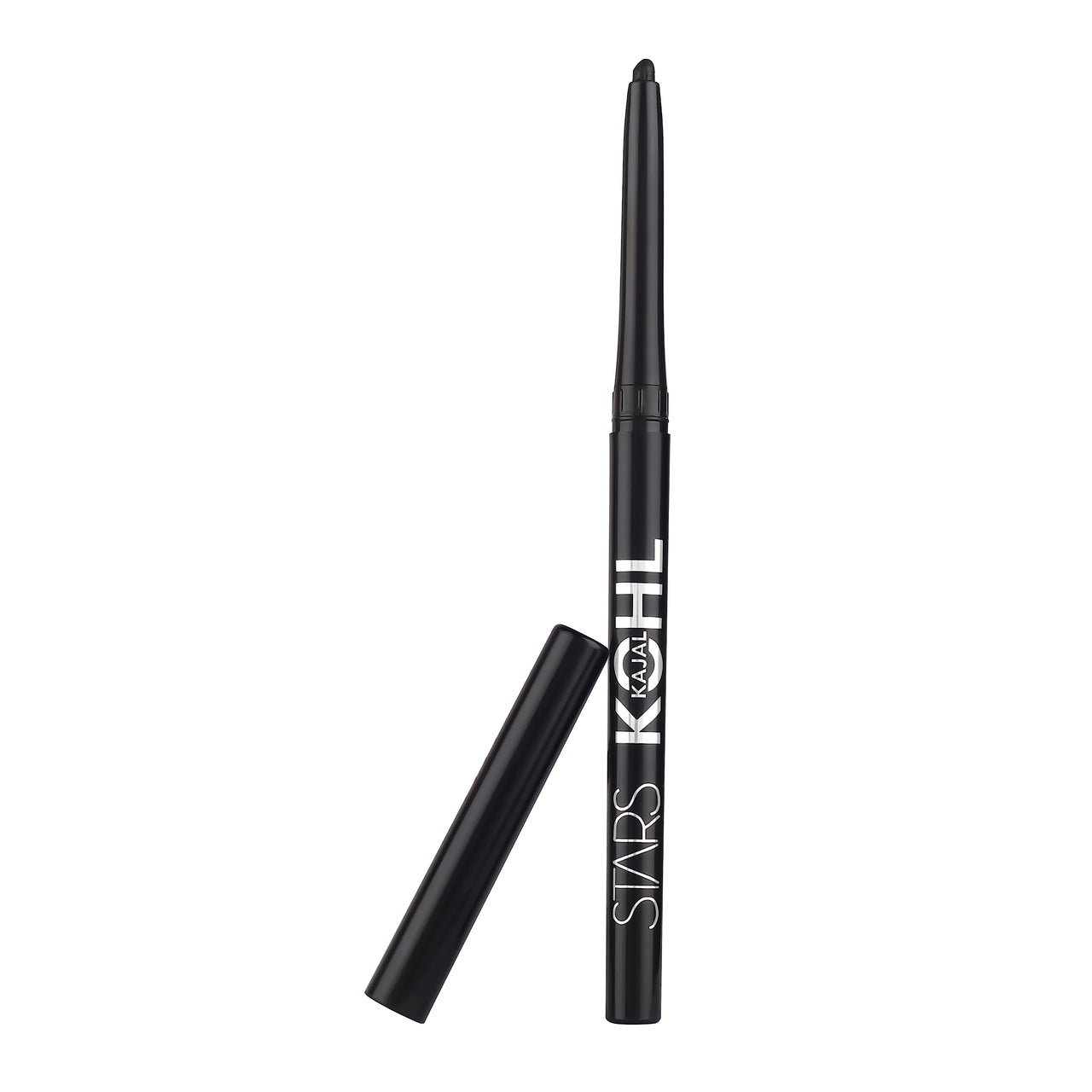 Star's Cosmetics Kohl Kajal Pencil, Black - Long-Lasting, Matte Finish, Highly Pigmented, Smudge-Proof, Waterproof, Lightweight, Soft & Natural Eyeliner, 30g (BLACK, Pack of 2)