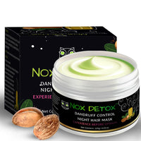 NOX DETOX Anti Dandruff Hair Mask | Overnight Solution for Dry, Itchy, Flaky Scalp | 100% Vegan | Paraben Free
