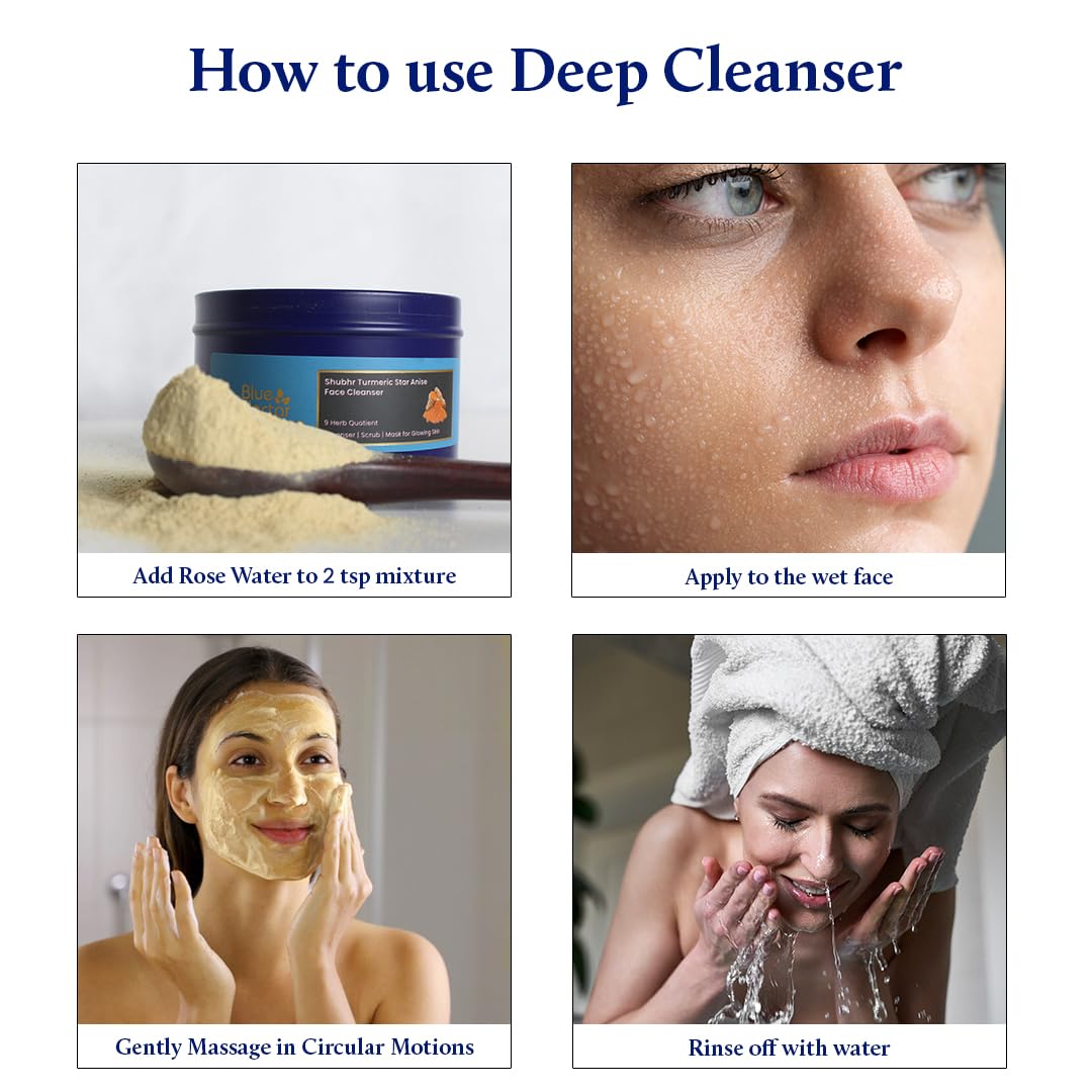 Blue Nectar Kumkumadi Night Repair Cream (Women) and Turmeric Face Ubtan