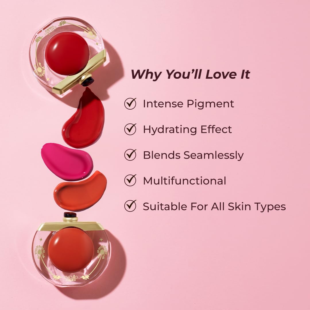 LoveChild Masaba Quench Tint, 3-in-1 Lip, Cheek & Eye Tint, Brown Bite (Nude Brown) Hydrating, Multipurpose Makeup, Lightweight, Blendable Color with Niacinamide & Hyaluronic Acid, 12 g