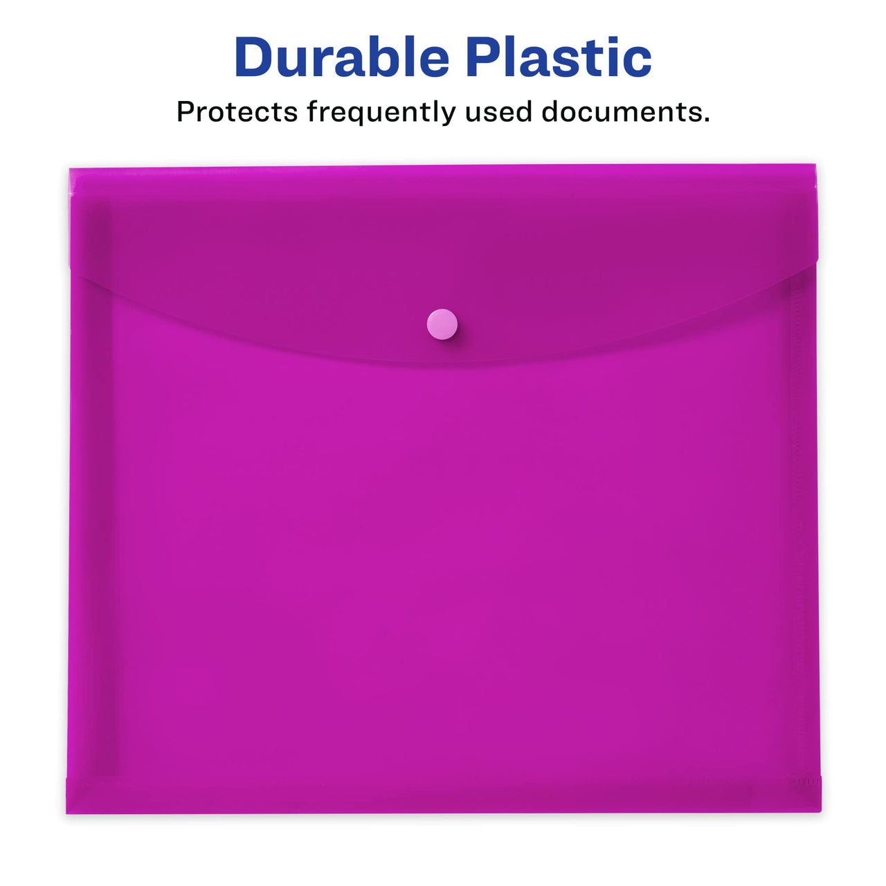 Avery Document Holder Envelope, Holds 450 Letter/A4-Size Sheets, 4-Color 4-Pack (73556) Assorted