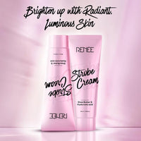 RENEE Strobe Cream, Dewy Finish Highlighter for Face, Smoothens, Plumps & Hydrates Skin, Instant Luminous Glow, Hyaluronic Acid & Shea Butter Infused, Illuminating Makeup Base for All Skin Types 30ml