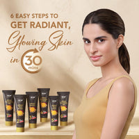 WOW Skin Science Ubtan Radiance Facial Kit for Glowing Skin|Helps Remove Tan and Gives Radiant Skin | 6 Easy Steps | Suitable for All Skin Types | Free Rose Water | Pack of 7