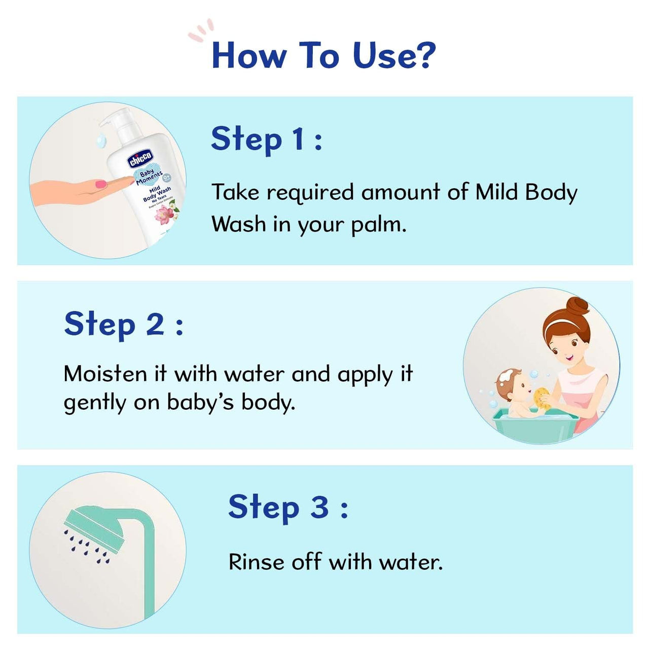 Chicco Baby Moments Mild Body Wash Refresh, New Advanced Formula with Natural Ingredients, No Tears & Soap-Free, Mild formula for Baby’s Body wash, No Phenoxyethanol and Parabens (200ml)