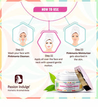 Passion Indulge Pinkmania AHA-BHA Cleanser with 1% Salicylic Acid & Moisturizer For Face | Purifying & Oil Controlling with Turmeric & Green Tea