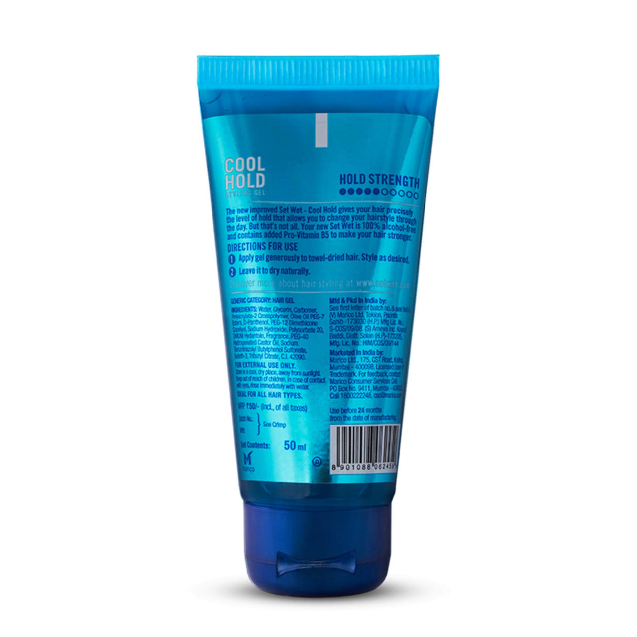 Set Wet Hair Gel Cool Hold (50ml Tube) & Hair Gel Vertical Hold (100ml Tube) Combo