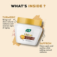 Joy Ubtan Tan Removal Face Pack (250gm) | Detan Pack with Kaolin Clay, Sandalwood, Turmeric & Saffron for Natural Glow | Exfoliates Skin & Minimizes Blemishes | For All Skin Types; Men & Women