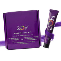 2.Oh! Italian- Violet Hair Color DIY Kit | Semi Permanent Hair Color + Hair Bleach for Hair Color | Hair Highlights for Women & Men | Hair Bleach with Plex & Argan oil| Lightening Kit