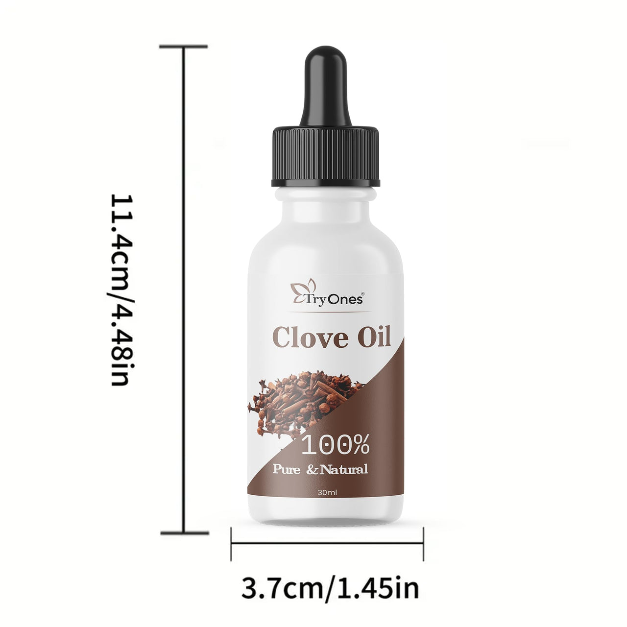 TryOnes Professional Hair Serum for Frizzy Hair||Serum for Women & Men||All Hair Types for Frizz-free, Smooth & Glossy Hair||Clove Hair Serum_30ML
