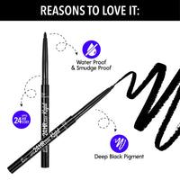 Blue Heaven Mesmerising Eye Kit Combo Pack of 4 | Kajal, Mascara, Eyeliner & Brow Definer |Long lasting, Smudge proof & Waterproof, Matte Finish for naturally fuller look, 0.6gm+9ml