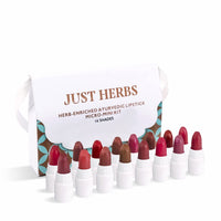 Just Herbs Long Stay Non Sticky Makeup Fixer & Ayurvedic Creamy Matte Micro Mini Lipstick Kit Lip Hydrating & Moisturizing Combo, Pack Of 1