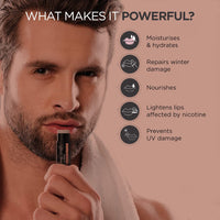 The Man Company Lip Balm for Dry, Chapped and Dark Lips - 4gm | Moisturizes, Nourishes & Soften Lips with the power of Vitamin E, Coconut & Olive Oil