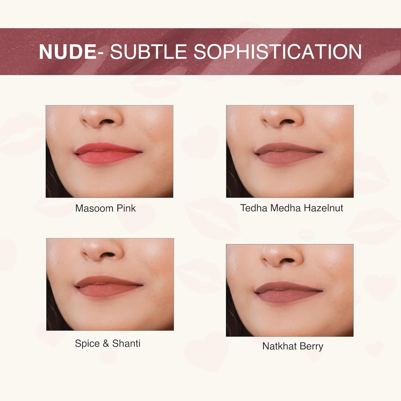 Nourish Mantra’s Spice & Shanti Lipstick (3.5ml)/ Creamy Matte Liquid Lipstick with SPF/Water Proof/Smudge Proof/Transfer Proof/Long Lasting/Suits All Skin Tones