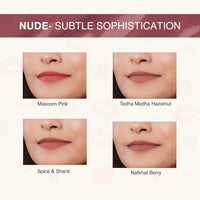 Nourish Mantra’s Spice & Shanti Lipstick (3.5ml)/ Creamy Matte Liquid Lipstick with SPF/Water Proof/Smudge Proof/Transfer Proof/Long Lasting/Suits All Skin Tones