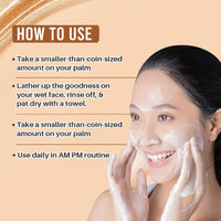 Glamveda Glutathione 24k Gold Face Wash Lightens skin tone | Enhances Natural Radiance, Glow Booster | For All Skin Types | SLS & Paraben Free 100 ml
