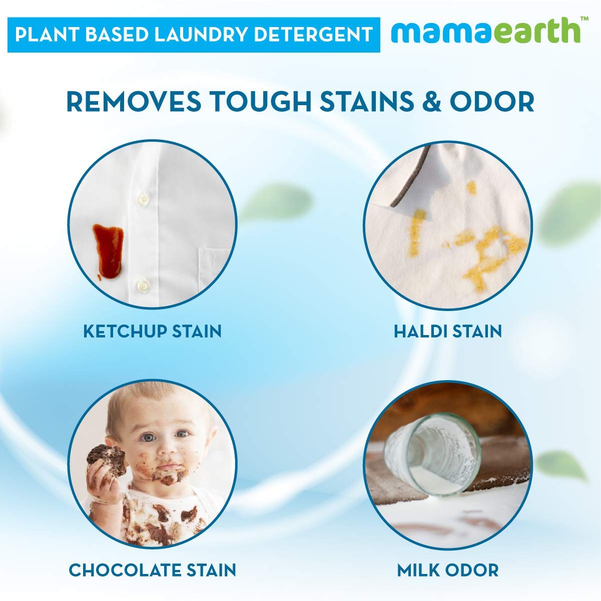 Mamaearth's Plant Based Baby Laundry Liquid Detergent, With Bio-Enzymes and Neem Extracts, 1000ml
