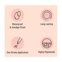Swiss Beauty Soft Kohl Kajal | Waterproof & Smudge-Proof | Long-Lasting | One Stroke Application | 5gm