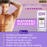 INDUS VALLEY Combo Lavender Deo Stick - Set of 3 (50g*3 =150g)