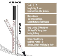 HUDA GIRL Eyebrow Pencil Black - Microblading Eyebrow Pencil for Womens & Girls, Natural & Long-lasting Finish, Smudge Proof Eyebrow Definer Sketch Pen, Eyebrow Filler