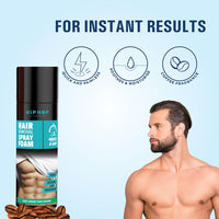 HipHop Skincare Hair Removal Spray Foam For Men Painless Body Hair Removal For Chest, Legs, Arms, Shoulders & Back Suitable For All Skin Types 200Ml