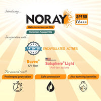 Vegetal Noray Matte Finish Broad Spectrum Sunscreen Gel, SPF-50, PA+++ with Anti Tan Effect, 50 g