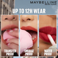 Maybelline New York Super Stay Teddy Tint - Lip and Cheek Color, Coquettish, 5ml | Teddy Soft Matte up to 12Hr | Multi Use | Comfortable Long wear formula | Buildable|Natural flushed look in one swipe