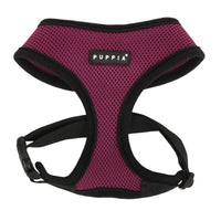Puppia Soft Dog Harness No Choke Over-The-Head Triple Layered Breathable Mesh Adjustable Chest Belt and Quick-Release Buckle, Purple, XX-Large
