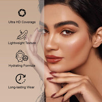 Lakyou Beauty Ultra HD Invisible Cover Foundation | Waterproof | Long Lasting | Light Weight | Shade-02(Soft Ivory) | Pack Of 2