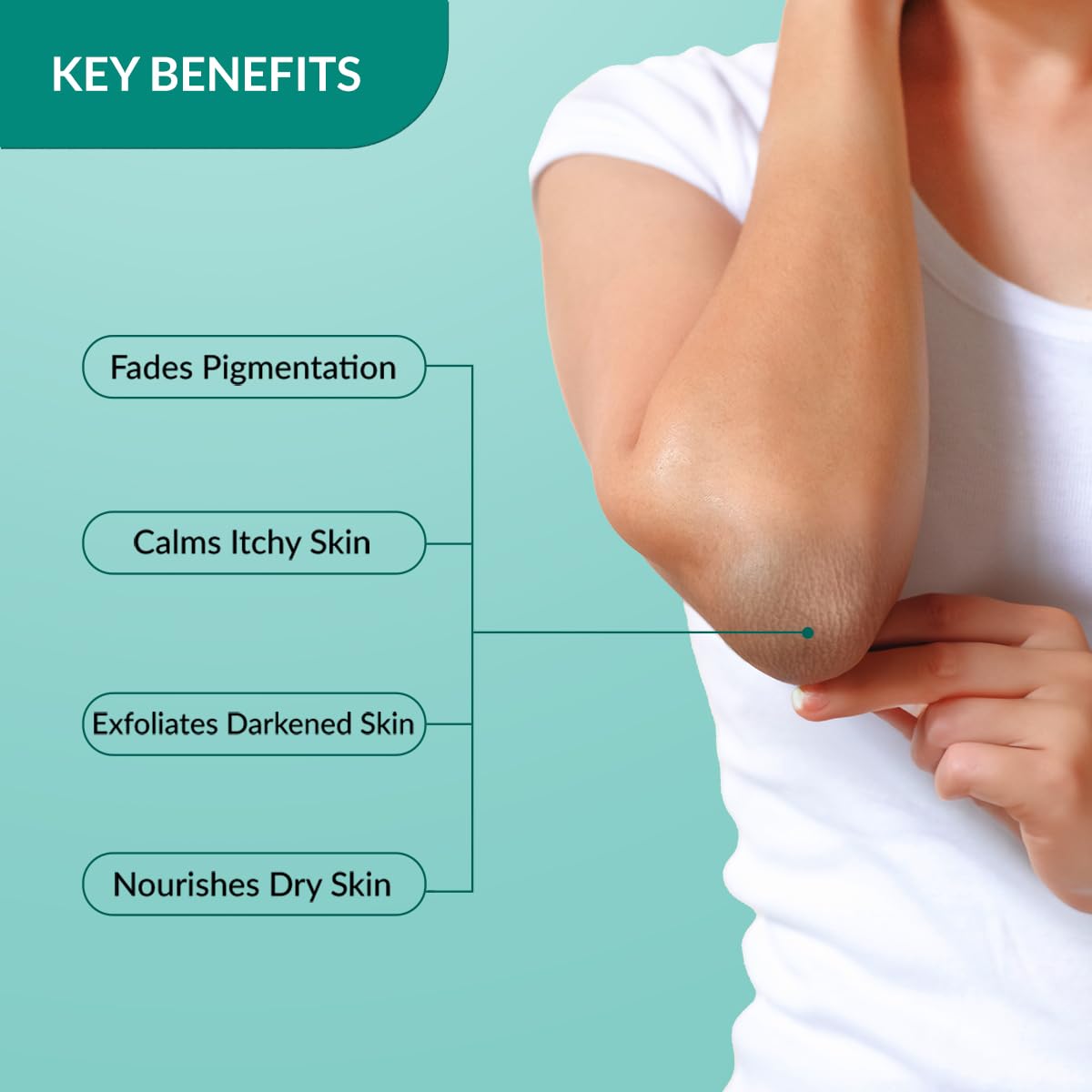 Nigrifix Cream For Dark Body Parts like Neck, Ankles, Knuckles, Armpits and Elbows - 50g