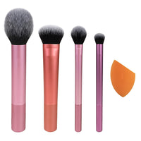 URBANMAC Artist Essentials Complete Face Makeup Brush Set for Makeup Artist Inspired Looks, 5 Count (Pack of 1) MULTICOLOR
