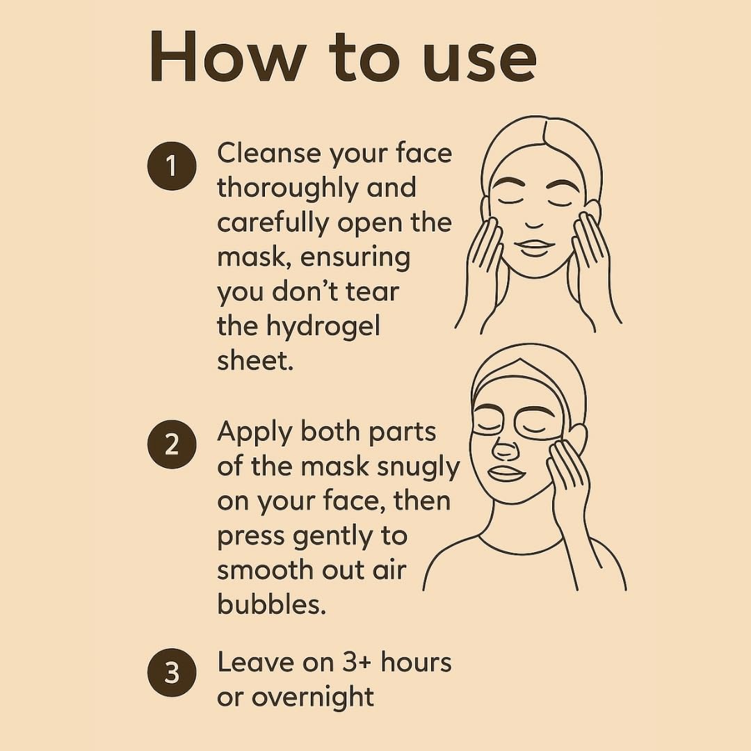 The Wellness Shop Bio-Collagen Overnight Face Sheet Mask- for Real Deep Hydration, Pigmentation | Brightening, Anti-Aging & Pore Minimizing | Hyaluronic Acid, Niacinamide, Elasticity Improvement