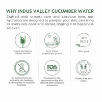 INDUS VALLEY Natural Cow's Milk Yogurt & Honey Depigmentation Gel with Cucumber Water Toner for Face | 50 ml + 250 ml