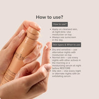 THE FACECRAFT PROJECT Retinol Night Cream Hydrating & Nourishing Formula |Hyaluronic Acid Blend |Smooth & Supple Skin |Pore Care |Lightweight Texture | Restorative Skincare |Daily Night Routine (50gm)