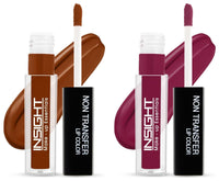 INSIGHT Non Transfer Matte Lip Color, 4Ml (01 Joyfull) & Matte Lip Color, 4Ml (19 Dive)